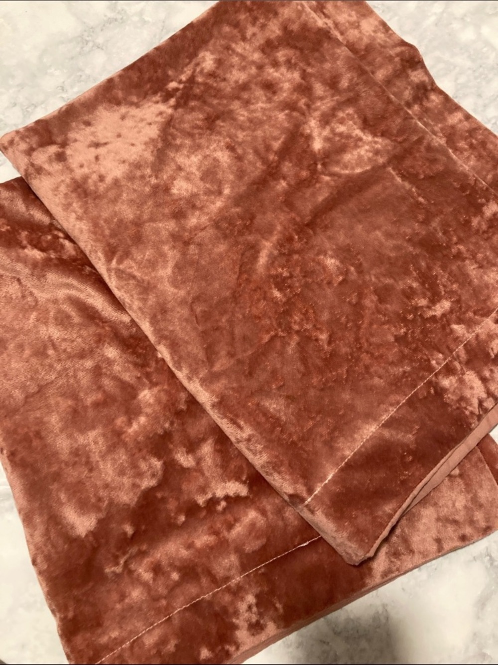 Plush Velvet Pillow Shams- Set of Two